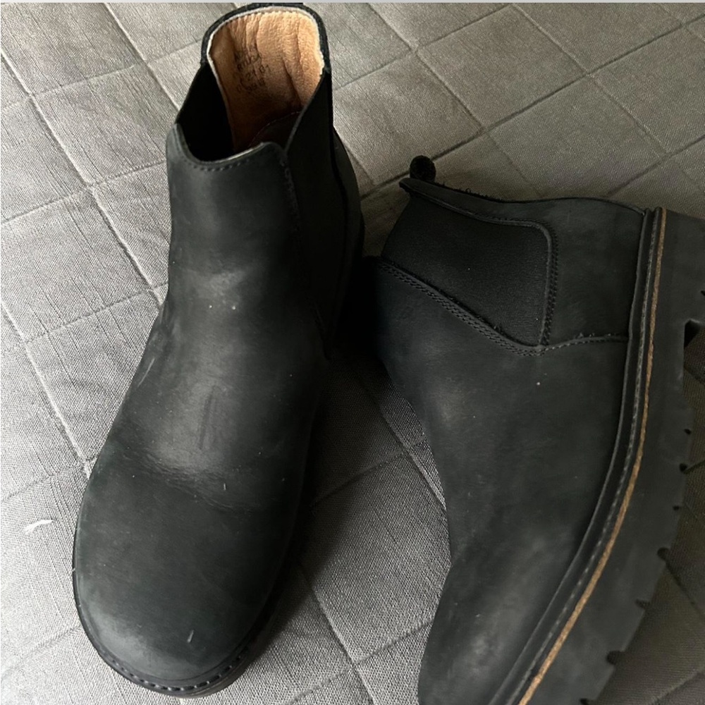 Birkenstock Stalon Nubuck Leather Black boots